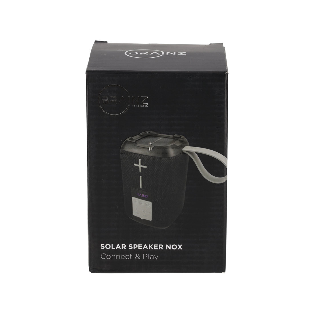 BRAINZ Solar Speaker Nox Zwart (38621)