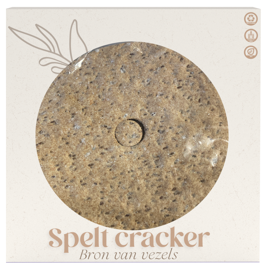 Rustieke speltcracker rond groot BIO (8934)