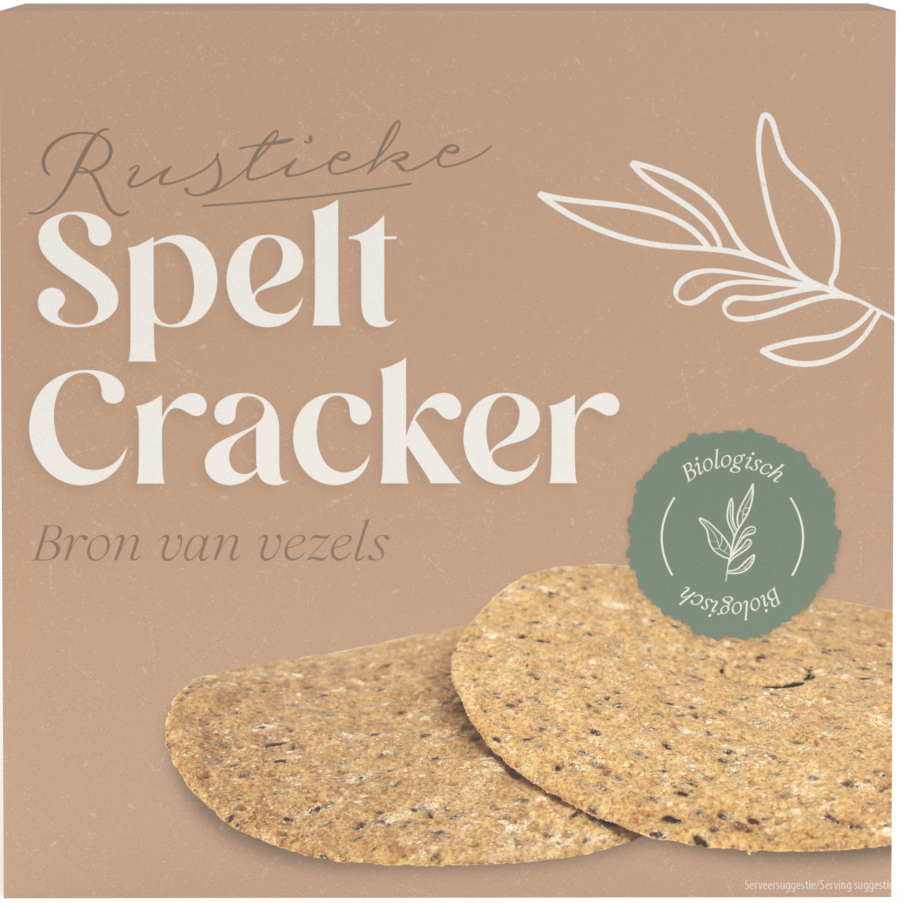 Rustieke speltcracker rond groot BIO (8934)